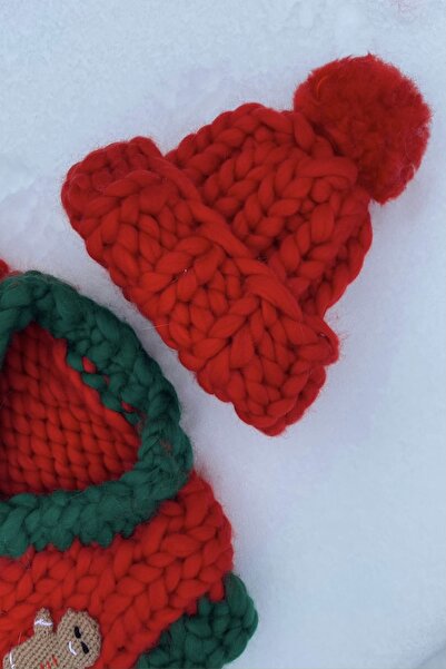 HEYAYS El Örgüsü Ponponlu Kalın Bere