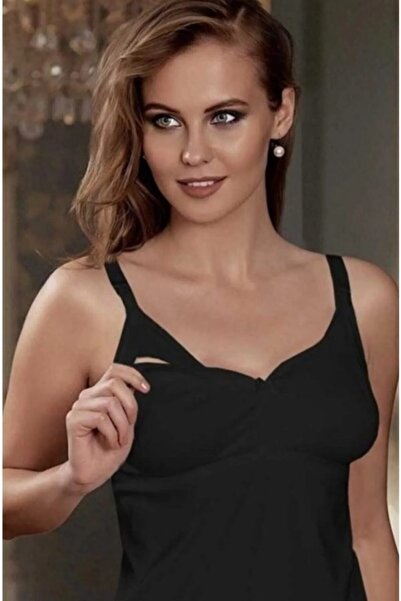 by İGP Ženska crna Modal trudnička Bez korpica udobna majica za dojenje