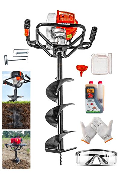 MOONSHOP Fidan Dikme Burgu Yağ Gözlük Eldiven Benzin Bidonu Ve Anahtar Takımı...