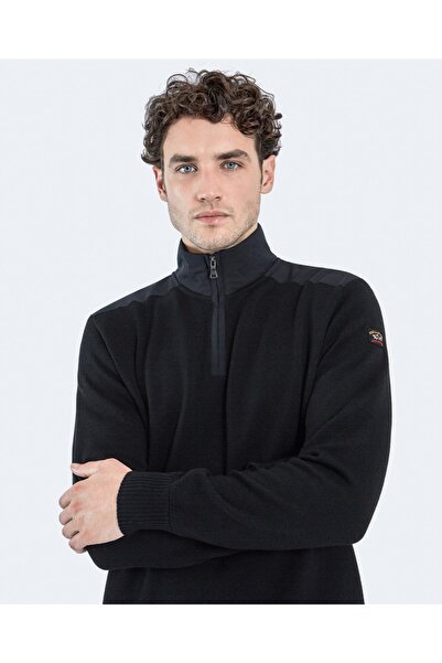 PAUL&SHARK Men's Ziped Pullover C.wWool