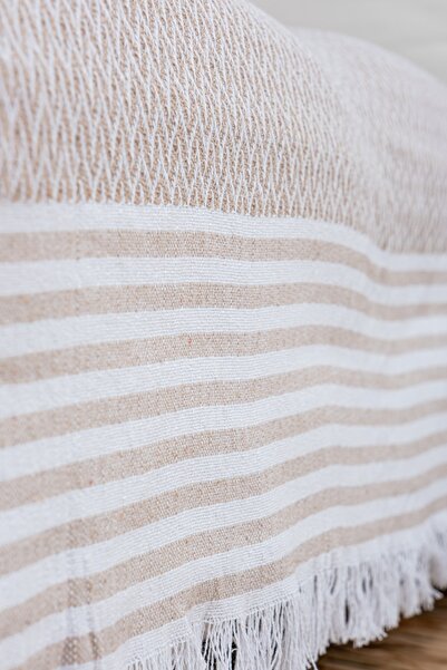 Set Home Κάλυμμα καναπέ από φυσικό βαμβάκι 170 x 210 σάλι καναπέ