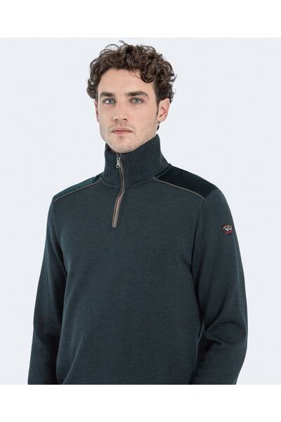PAUL&SHARK Men's Ziped Pullover C.wWool