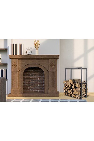 LuLu Home Rio Dekoratif Metal Şömine Yanı Odunluk