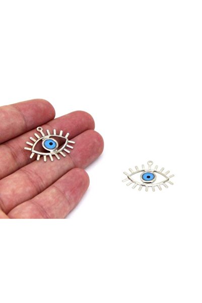 yfhobi 1 Adet - 22x26 Mm Mineli Göz Takı Aparatı, Nikel Kaplama, 1. Kalite