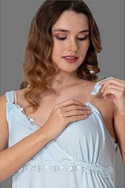 Puerpera Effortt Women's Pajama Set Nightgown Dressing Gown Postpartum Pregnant Set of 4 9036