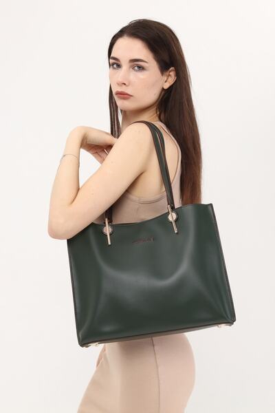 Cacharel Women's Hand And Shoulder Green Bag