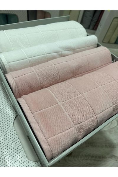 Özdilek Ramona Best Set (bath Set) White-pink