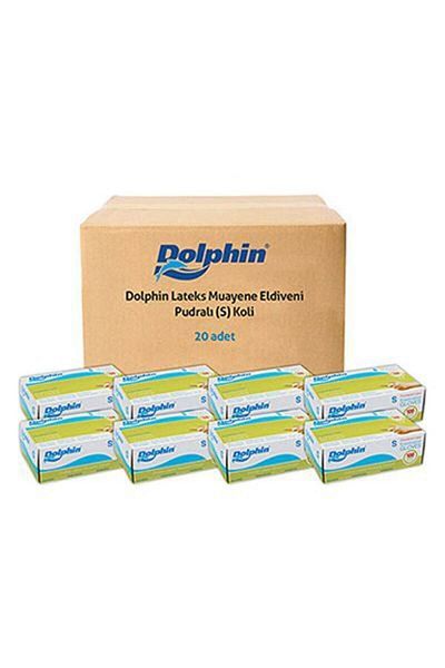 Dolphin Powdered Latex Gloves (S) 20 Pk X 100 Pieces (Carton)