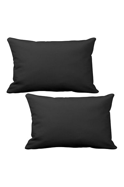 ASR Peugeot Pejo Compatible Upholstery Fabric 2 Pieces Luxury Car Neck Pillow Black