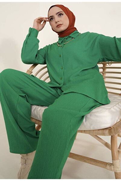 modasindoma Kadın Pantolonlu Tesettür Takım
