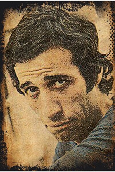 hediyeniburadabul Poster retro din lemn Kemal Sunal