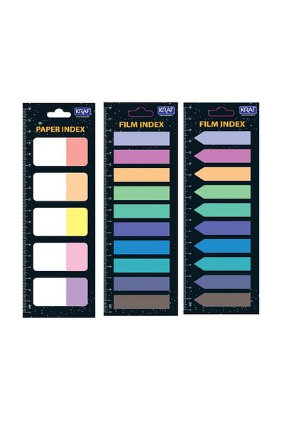 KRAF Set of 3 Bookmarks - 500 Sheets