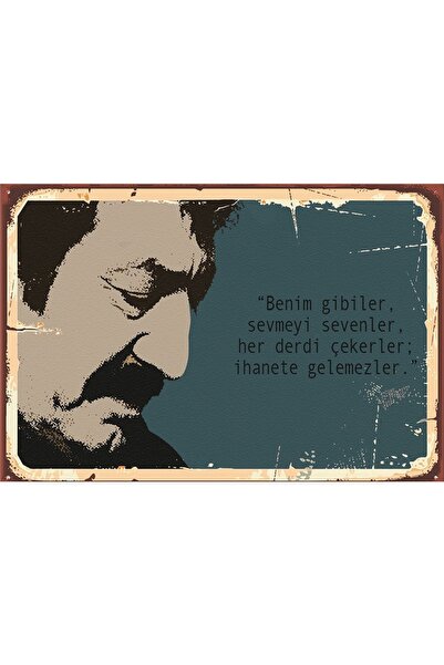 hediyeniburadabul Müslüm Gürses Benim Gibiler Poster retro din lemn