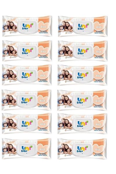 Uni Baby Family Wet Wipes 90's / 12 Pieces