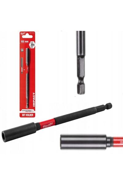 Milwauke Manyetik 1/4 Hex Shockwave Bits Uç Tutucu - 152 Mm
