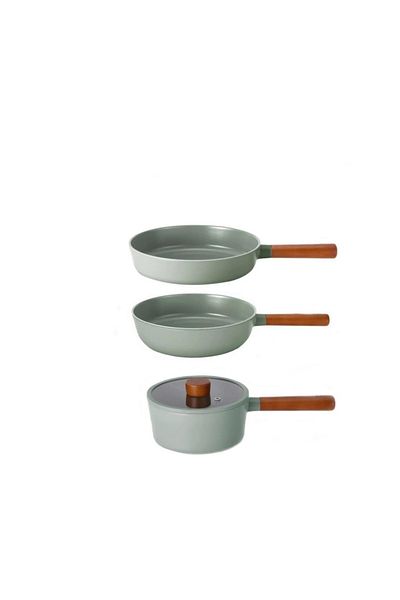 NEOFLAM Fika Gray 4 Piece Pot and Pan Set