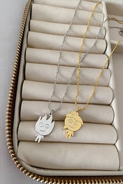 Everglow Jewelry Ateş Ve Su Kolye