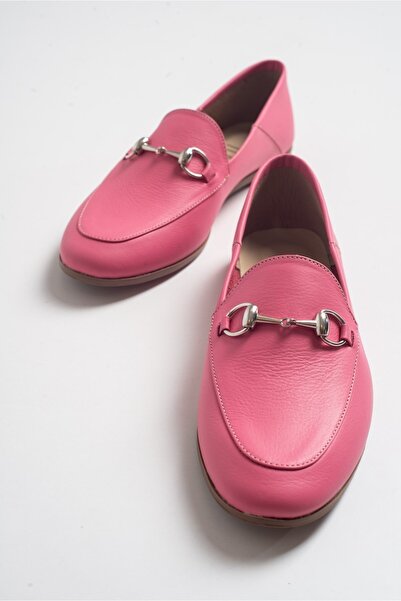 Luvi F03 Pembe Cilt Hakiki Deri Babet