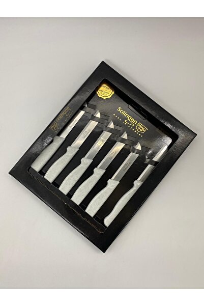 Solingen 6’lı Tırtıklı Beyaz Simli Meyve Sebze Bıçağı