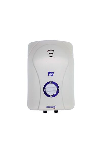 Damla Ideal Elektrikli Şofben - 8 Emniyetli - 7500w - Banyo Şofbeni - Ani Su Isıtıcı Şohben