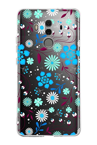 PrintiFy غطاء متوافق مع هاتف Huawei Mate 10 Pro مصنوع من السيليكون الشفاف بتص...