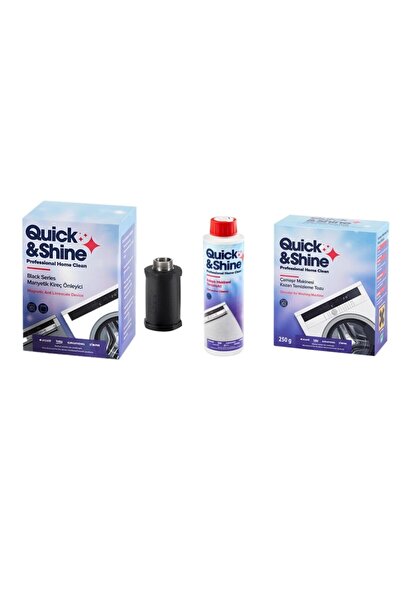 Quick&Shine Manyetik Kireç Önleyici - Kazan Temizleme - Bulaşık Makinesi Temizleme Süper 3 Lü