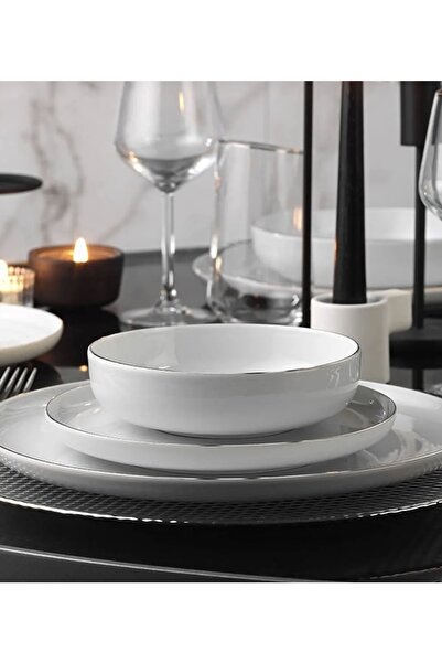 Kütahya Porselen 6’lı Mood Platin Pasta Tabağı