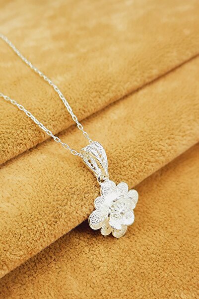 Güzel Gümüşçülük 925 Ayar Gümüş Mardin Midyat Telkari El Işi Kadın Kolye