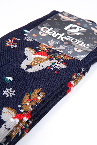 darkzone Мъжки новогодишни чорапи с шарка на елени