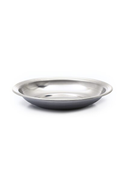 BAYDURSAN Steel Dinner Plate, Stainless Steel Trotters Plate No.2