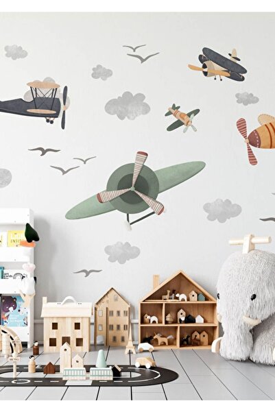 WALLHUMAN Gökyüzü Gözetimi Çocuk Odası Duvar Stickerı