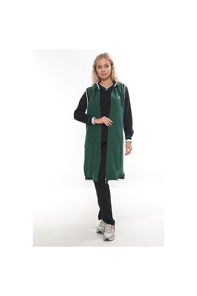 WND SPORT V-Neck Zippered Vest Classic Leg 3-Piece Women's Tunic Tracksuit Set