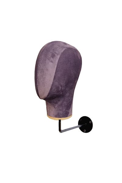 Manken İstanbul Wall Mounted Fabric Covered Accessory Mannequin Hat Manikin Wig Mannequin