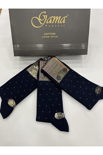 Gama Çorap 3 τεμάχια γάζα βαμβακερές 100% φυσικές νάιλον χωρίς πουά χοντρές χειμερινές ανδρικές κάλτσες