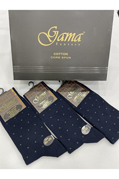 Gama Çorap 3 τεμάχια γάζα βαμβακερές 100% φυσικές νάιλον χωρίς πουά χοντρές χειμερινές ανδρικές κάλτσες