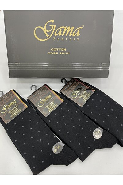 Gama Çorap 3 τεμάχια γάζα βαμβακερές 100% φυσικές νάιλον χωρίς πουά χοντρές χειμερινές ανδρικές κάλτσες
