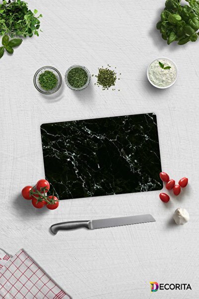 Decorita Black Marble Look |   Glass Cutting Board - Glass Cutting Board |   ...