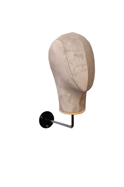 Manken İstanbul Wall Mounted Fabric Covered Accessory Mannequin Hat Manikin Wig Mannequin