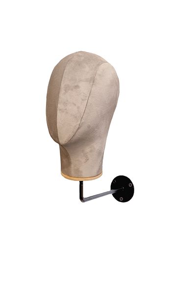 Manken İstanbul Wall Mounted Fabric Covered Accessory Mannequin Hat Manikin Wig Mannequin