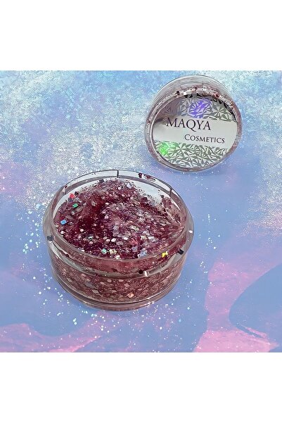 MAQYA Cosmetics Simli Glitter Jel Yüz Ve Vücut Makyajı Parıltılı Jel