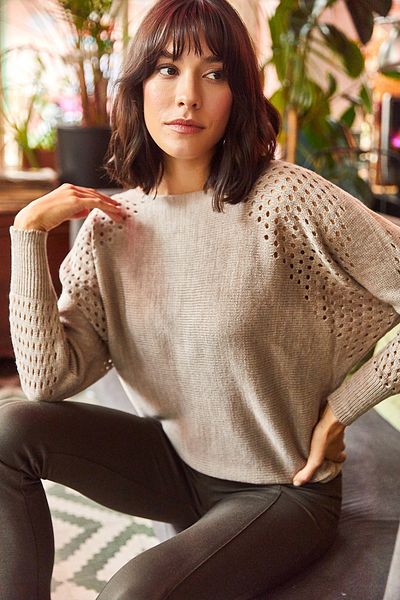 Olalook Sweater - Brown - Oversize