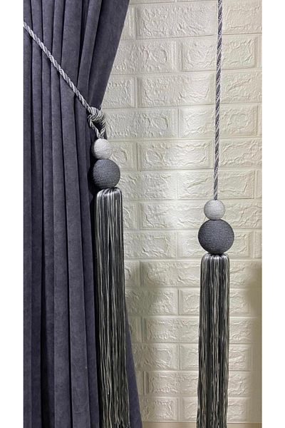 Şahinsoy perde Curtain Accessory Set (Set of Three) 2 Pieces of Braçol and 1 Piece of Medium Pendant Lamp