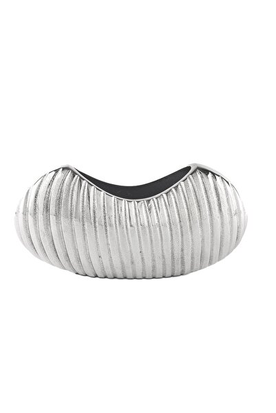 Mikasa Moor 26X7X14Cm Silver Oval Vase