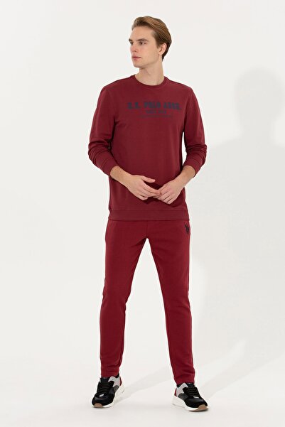 U.S. Polo Assn. Bordo Erkek Eşofman Altı