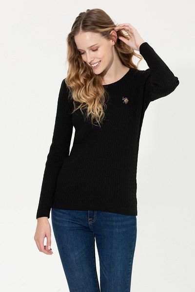 U.S. Polo Assn. Pulover de damă negru