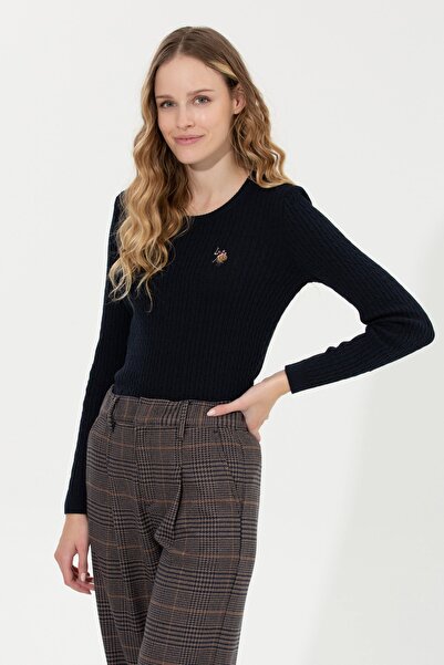 U.S. Polo Assn. Lacivert Kadın Kazak