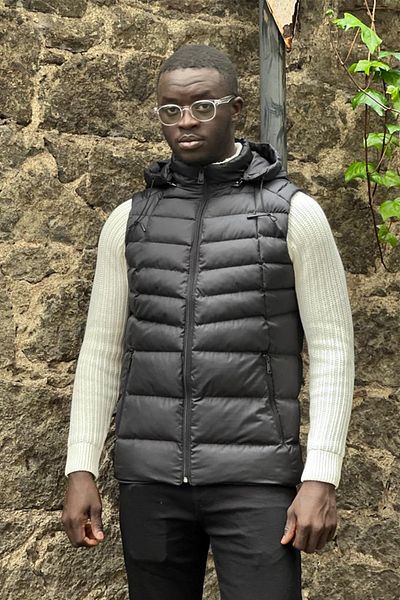 PIQUE Men's Hooded Puffer Vest with Pockets Yamac23