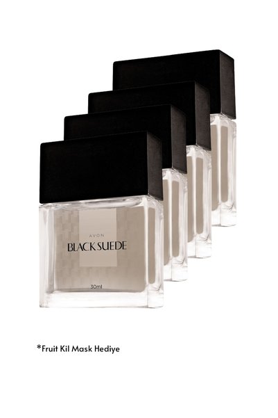 AVON Parfüm Black Suede Edt 30 Ml Erkek Parfümü X 4 Adet