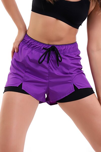 DeChival Kadın Deniz Şortu Içden Taytlı