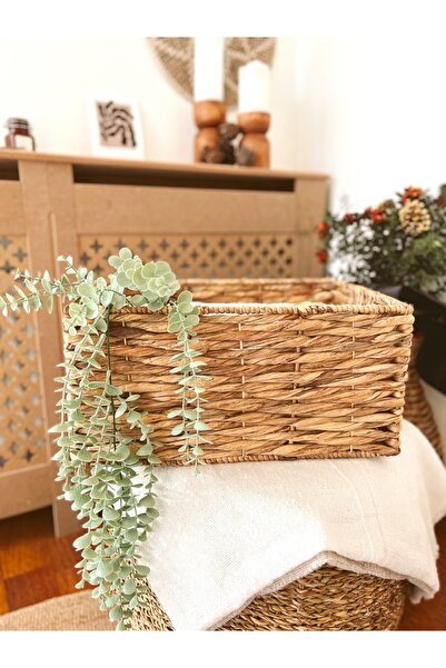 KaiHome Hasır Sağlam Dikdörtgen Büyük Boy Sepet/düzenleyici